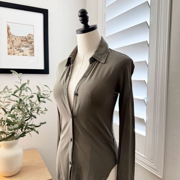 NEW Revolve Citizen Of Humanity COH Dalhia Mesh Button Down Shirt Size XS - Picture 11 of 15
